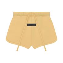 Fear Of God Essentials SS23 Beach Shorts Light Tuscan Logo Patch Design Women shorts Egg-Yellow FOG-SS23-101 XS