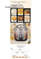 2025 Multi-Functional Electric Pressure Cooker, 5L Large Capacity with Double Inner Pot for Household Kitchen, Small Rice Cooker 2L Non-stick Inner Pot (Mechanical), 1 person
