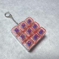 Keycap Finger Keyboard Cap DIY Keyboard Pinch Toy Relaxing Fidget Keychain  Adult 3-with light