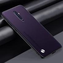 Prabangus PU odinis dėklas, skirtas OPPO Reno 2 Z 2Z 2F Reno2 dangtelis, silikoninis apsauginis telefono dėklas, skirtas OPPO Reno 10X Zoom RenoZ Coque Reno violetinė