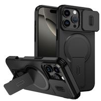 For Magsafe Stand Invisible Hard Case for Iphone 17 Pro Max Air 16 Plus 16e 15 14 12 13 Pro Iphone17 Accessories iPhone 12 juoda