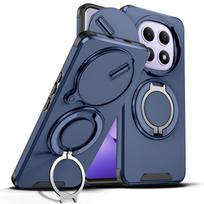 Finger Ring Dual Layer Lens Coque Funda Case for Xiaomi POCO M8 Pro 5G F8 Ultra XIAO MI Poco F7 X7 X6 Pro POKO Phone Cases Poco M8 mėlyna