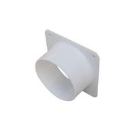 8 Inch ABS Mobile Air Conditioner Exhaust Pipe Joint Flange Interface White Flange Connector Non toxic Material