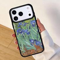Irises Painting Mobile Phone Case for IPhone 17 AIR 16pro Max 15 14 13 12 11 Bumper Cover iPhone 12 mini