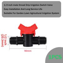 1/2  3/4  Barb Water Control Valve Garden Drip Switch Valve Garden Hose Fittings Internal And External Thread Barb Ball Valve