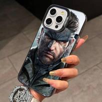 G-Game Metal Gear Solid  Phone Case For iPhone 17,16,15,14,13,12,11 Plus,Pro Max,XS,Colored Silver Plated Inside Cover iPhone12PROMAX