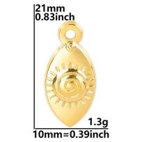 5pcs/Lot Real Gold Plated Sun Pendant Stainless Steel Charm For Jewelry Making Supplies Blank Pendants Base DIY Stone Rhinestone