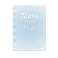 20 Pages Music Score Folder Multifunctional Piano Music Score Folder  Note Folder purple-30 Pages