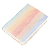 Soft Gradient Color Journal Premium A5 Notebook Durable Soft Cover Notebook  School rožinė