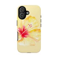 Hibiscus Phone Case for iPhone 17 16e 16 15 14 13 12 11 X XS XR XSMAX 7 8 Air Pro Max Plus Luxury Double-layer Back Cover iPhone 11