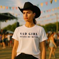 Sad Girl State Of Mind T-Shirt Mens Womens Tees Top Womens Unisex Lana Del Rey Festival Music Gig 2XL