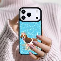 Beagle Floral Dog Phone Case For Apple iPhone 17 Air 16E 15 14 Plus 13 12 11 Pro Max Mini Funda Cover iPhone17