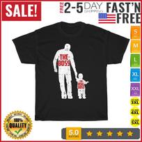 The Boss The Real Boss Fathers Day Dad Son Daughter Matching T Shirt Mens Womens Tees Top Men Women 4XL
