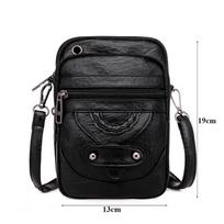 Men'S Shoulder Bag Multi-Functi Leather Messenger Bag Casual Crossbody Bags High Quality Male Purse Phe Men'S Chest Pack