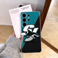 E-San Jose Sharks Phone Case For Samsung S25,S24,S21,S22,S23,S30,Ultra,S20,Plus,Fe,Note,10,9,5G Transparent Cover Samsung S20plus5G