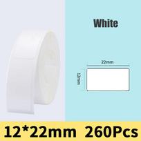 Thermal Labels Printer 12×22mm/12×40mm/15×50mm White Sticker Paper With Self-Adhesive For D11/D110 Label Maker 12x40mm (160pcs)