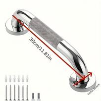Handrail Grab Bar Stainless Steel 300MM Anti Slip Shower Safety Support Handle Towel Rack Bathroom Tub Toilet Bathroom Handrails
