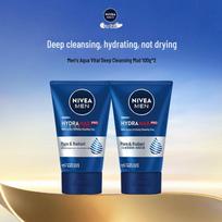 NIVEA Men's Deep Clean Hydrating Facial Cleanser