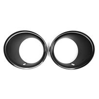 1 Pair Front Fog Light Cover Trim Ring Glossy Black Chrome 51112753661 51112753662 For BMW Mini Cooper R55 R56 R57 2007-2011 Glossy Black