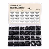 990pcs Kit Air Conditioning O Ring Kit Durable O-Type Sealing Rubber Ring  Pressure Washer 990pcs