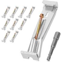 Premium-Gutter Clip Quick Screw, 10Pcs 5 Inch Gutter Hangers With A Pre-Inserted Rust Screw, Gutter Bracket Come sidabras