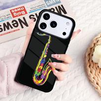 Saxophone Music soft Phone Case For IPhone 17 16e 15 14 13 12 11 Pro Max Air Mini Soft Protective Cover iPhone 16 Plus