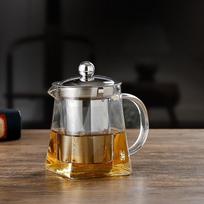 Glass Teapot High Temperature Resistance Heat Resistance Tea Leak Inner Tank Square Pot Male Cup Large Capacity To Make Tea