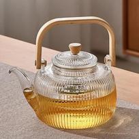 High Borosilicate Glass Teapot - with Built-in Filter Household Flower Tea Pot Electric Ceramic Stove Kettle Tea Maker