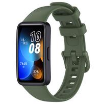 Silicone Strap for Huawei Band 10/9/8 Belt SmartWatch Wristband Watchband Replacement Bracelet Accessories Huawei Band 10 Correa For Huawei Band 10 tamsiai žalia spalva