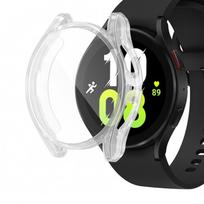 Protective Case For Samsung Galaxy Watch 5/4 40mm 44mm TPU Soft Full Screen Protector Bumper For Samsung Galaxy Watch 4/5 Cover Galaxy Watch 4 40mm skaidri