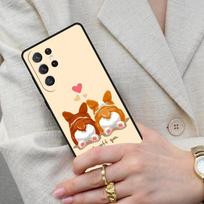 Cartoon Corgi Dog Cell Phone Case for Samsung Galaxy S26 Ultra S25 S24 S23 S22 S21 S20 Note10 Cover Galaxy S21 Ultra 5G