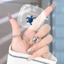 Charming Blue Turtle Earphone Protective Cover for AirPods Pro2/Pro3/Pro Anti Drop Earphone Cover for AirPods 4/3/1/2 Anti Shock AIRPODSPRO