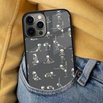 Skeleton Yoga Soft Phone Case for iPhone 17 Air 16e Pro max 15 Pro 13 14 Plus 11 12 MagSafe Magnetic Coque iPhone 14pro max