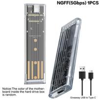 M.2 Nvme Pcie Ngff Sata protokolo dėklas Skaidrus Usb Type C 10Gbps Pci-E Skaidrus Išorinio kietojo disko dėžutės dėklas nešiojamam kompiuteriui, telefonui NGFF 5Gbps