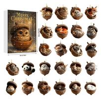 Christmas Animal Collectible Blind Box With Acrylic Components For Festive Tree Decor Gift For Family Style A
