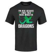 I Was Told There Would Be Dragons T-shirt Dragon Shirts S įvairiaspalvis