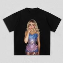 Sabrina Carpenter The End Outfit Graphic T Shirt For Men Women Retro Pop Star Tour Merch Streetwear Cotton Oversized Tee S įvairiaspalvis