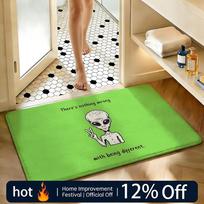 Soft Absorbent Non-Slip Rug Character h-humanS Floor Mat Home Decor Doormat Bedroom Floor Mat Shower Carpet 40x60cm