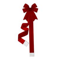 Christmas Cabinet Bow Festival Decoration Prop Decorative Backdrop Festive raudona