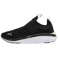Puma Softride Pro Echo Slip-On Black Gray Fog White (Women's) 35.5