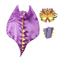 Golves Halloween Kids Costume Hooded Cape Dinosaur Costume Cute Dragon Cloak  Outdoor violetinė