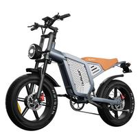 JANSNO X60 Elektrinis dviratis suaugusiems 750W*2 Dvigubas variklis 48V 23Ah ličio baterija 20 colių storos padangos Elektrinis dviratis pilka
