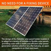Solar Panel Stand Adjustable Solar Panel Mounting Bracket Lightweight Sturdy Outdoor Folding Rack for Walking Climbing Hiking China Mainland