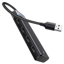 Hub Ugreen Cm653 Z 4 Portami Usb-A I Kablem Zasilającym Usb-A - Czarny