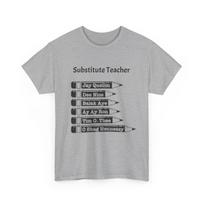 Substitute Teacher Keye and Peele Tee, Funny School Shirt, Teacher Appreciation 3XL