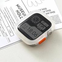 Bumper Soft Silicone Case For Apple Watch 9 8 7 6 SE 5 Sport Anti-drop Matte Cover For iwatch Ultra 49mm 41mm 40mm 44mm 45 mm 45 mm gryna