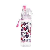 Cool Down Spray Mist Water Bottle 500ml Spray Drinking Water Bottle for Kids žalia