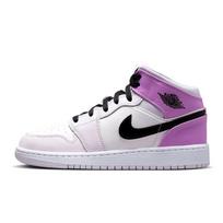 Air Jordan 1 Mid GS Barely Grape Vaikams Sportbačiai Violetiniai Juodi Balti DQ8423-501 36