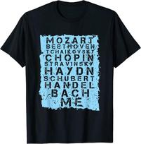 Garsus Klasikinės Muzikos Kompozitorius Muzikantas Unisex Marškinėliai S
