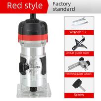 Elektrinė medžio apdirbimo pjovimo ir pjovimo staklės – elektriniai graviravimo ir frezavimo įrankiai EU Standard Aluminum Trimmer (Red/Black)